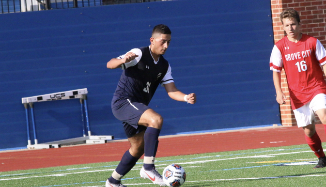 Freshman Mario Aboumitri looks to evade a defender in a game at Don Shula Stadium.