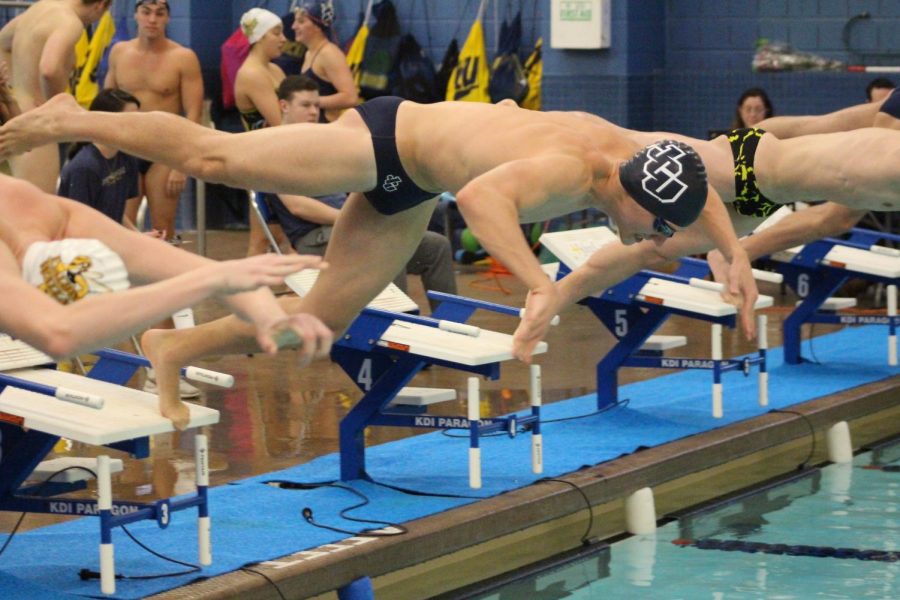 The John Carroll University swimming and diving teams have won the OAC Championships the last three years.