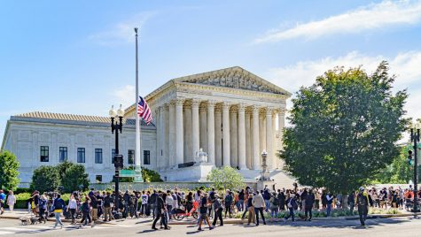 Mourners at the United States Supreme Court following the death of Ruth Bader Ginsburg