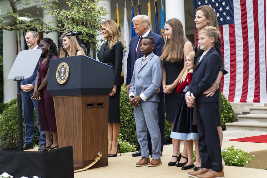 "President Trump Nominates Judge Amy Coney Barrett for Associate Justice of the U.S. Supreme Court" by The White House is marked with CC PDM 1.0
