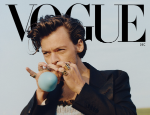 Cover Look:
Styles wears a Gucci jacket and dress. Photographed by Tyler Mitchell, Vogue, December 2020