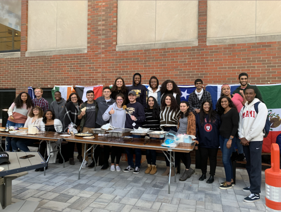 At the 2019 event Black and Brown Get Down, on the LSC steps of Keller commons. BSA, MESA, SASA, African Dounia and the JCU French Club participated in this event hosted by LASA in celebration of cultures, and unity at JCU.