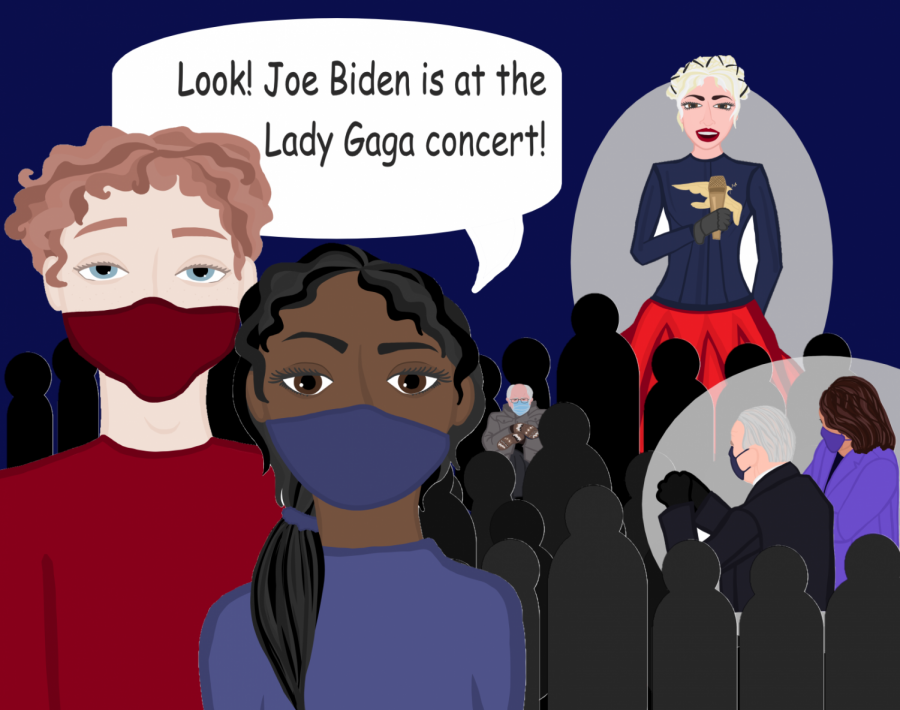 Lady Gaga performed at the inauguration of President Joe Biden, stealing the show. (Corinne McDevitt)