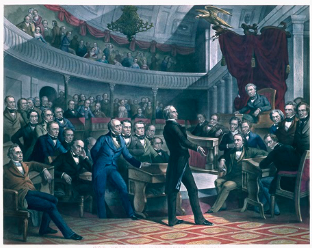 The United States Senate in 1850. Image from the United States Senate 
