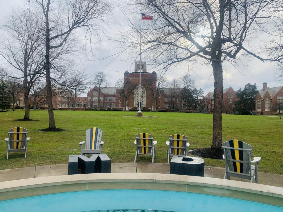 The Quad at JCU, snowless. 