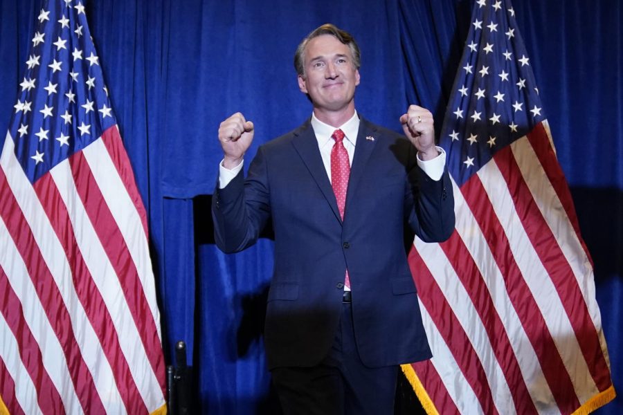 Virginia+Gov.-elect+Glenn+Youngkin+arrives+to+speak+at+an+election+night+party+in+Chantilly%2C+Va.%2C+early+Wednesday%2C+Nov.+3%2C+2021%2C+after+he+defeated+Democrat+Terry+McAuliffe.