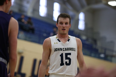 John Carrolls graduate student Jackson Sartain in a game last season. 