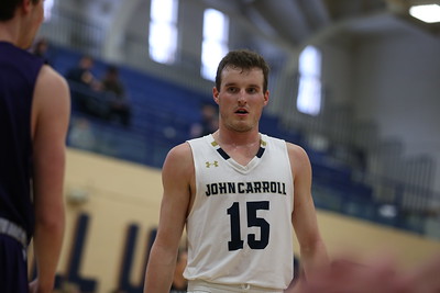 John Carroll's graduate student Jackson Sartain in a game last season. 