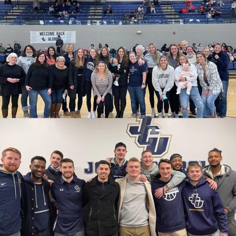 Alumni from the John Carroll Womens and Mens Basketball program celebrating alumni day on Saturday, Jan. 22. Both teams competed against Muskingum University at the Tony DeCarlo Varsity Center. 