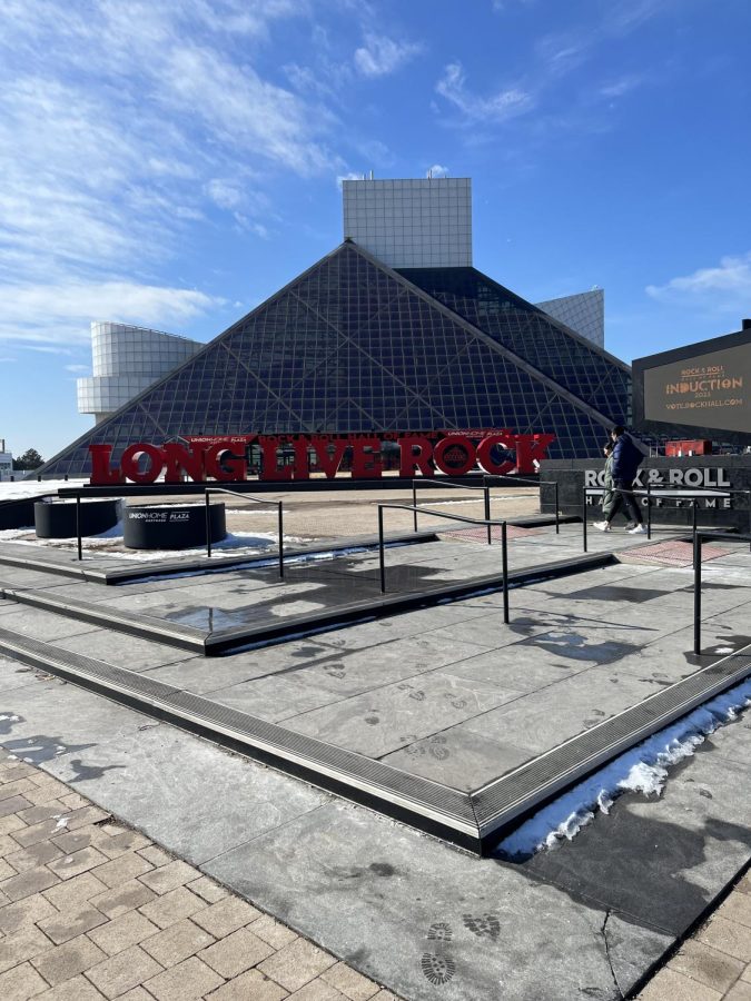 “The City of Rock & Roll” also features the Rock & Roll Hall of Fame. 
(Photo by Aiden Keenan ‘22).
