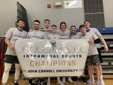 The Intramural Sports Champions from the John Carroll University Basketball League 