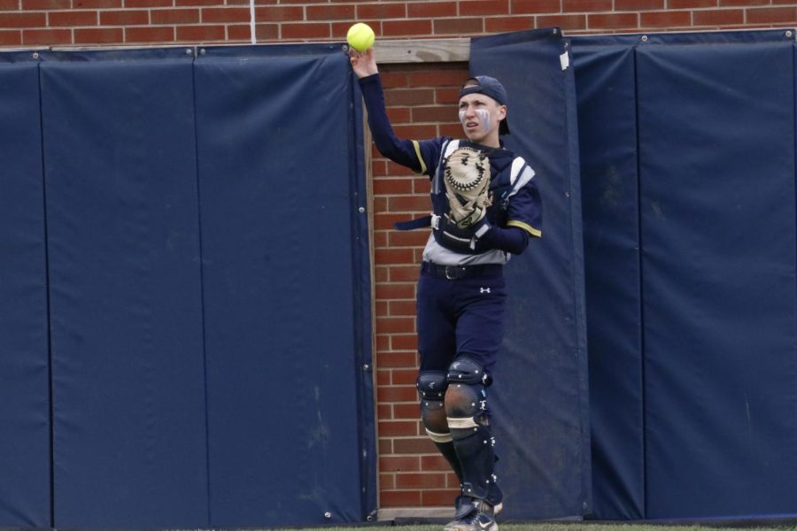 Kasyn Scarantine competing for John Carroll in a softball game on Thursday, March 24th.