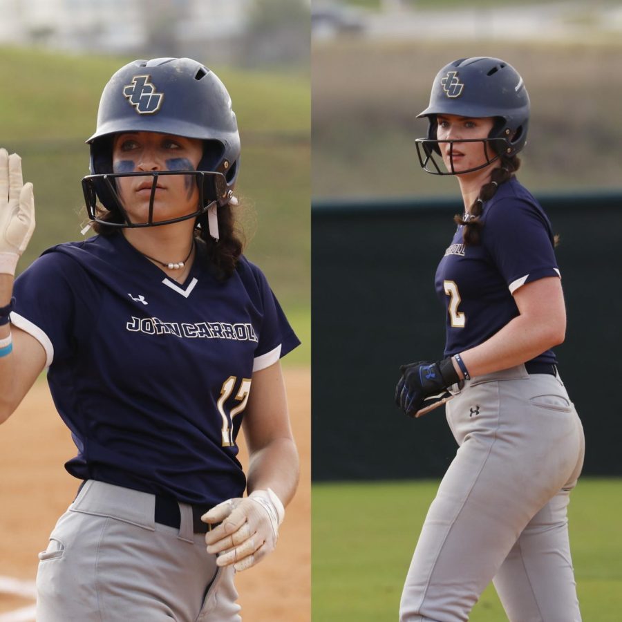 Crista Nativio and Gracie Bressoud are a powerful force for the John Carroll Softball Team. This year, the Blue Streaks are off to their best start since 2015. 