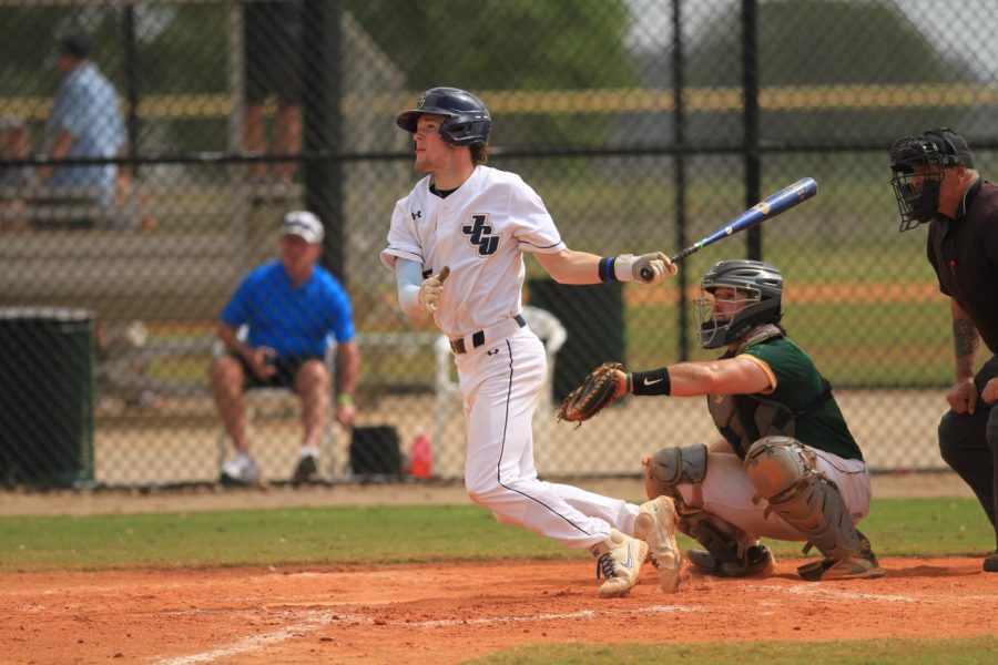 Joe Olsavsky competing in a game earlier this season during spring training. 