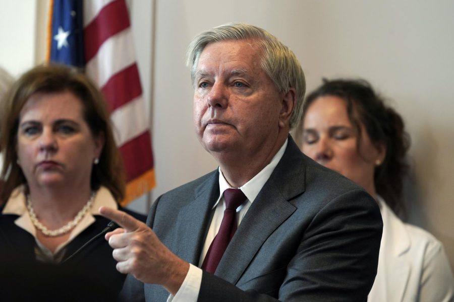 Sen. Lindsey Graham, R-S.C., speak during a news conference to discuss the introduction of the Protecting Pain-Capable Unborn Children from Late-Term Abortions Act on Capitol Hill, Tuesday, Sept. 13, 2022, in Washington.