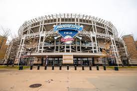 Progressive Field, the world-renowned home of the Cleveland Guardians, that resides in the heart of the city.