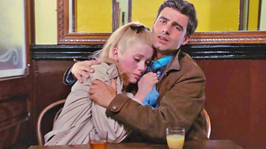 A still from The Umbrellas of Cherbourg.