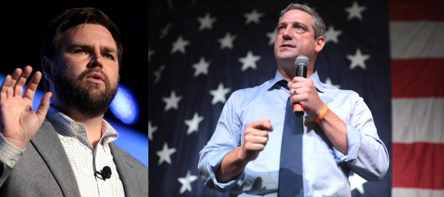  Republican author and venture capitalist JD Vance (left) and US Rep. Tim Ryan (right) are currently running against each other for Ohios vacant US Senate seat.