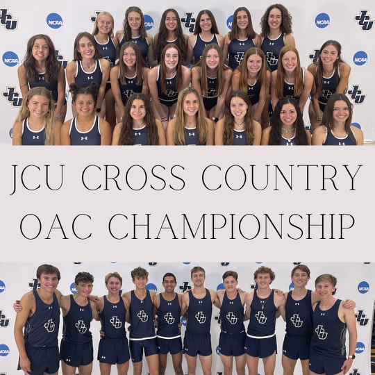 The JCU women's and men's cross country team compete strong throughout their season