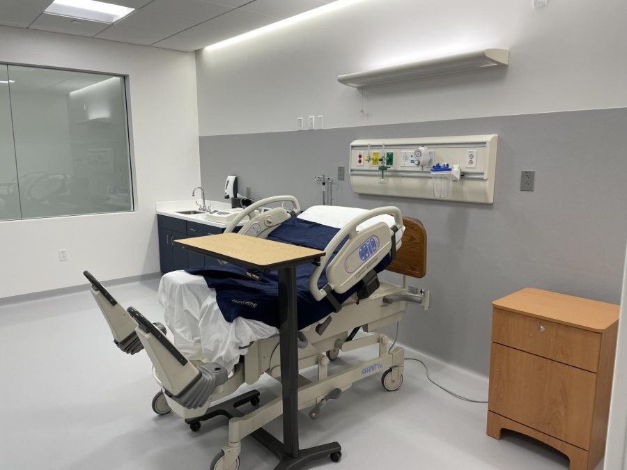 The high fidelity lab located on the second floor of the Dolan Center for Science and Technology has two beds that will be used for patient care training