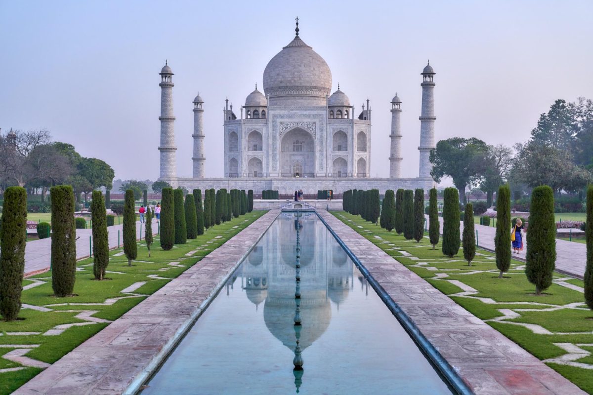 The+Taj+Mahal+in+Agra%2C+India%2C+during+a+peaceful+day+with+few+visitors.