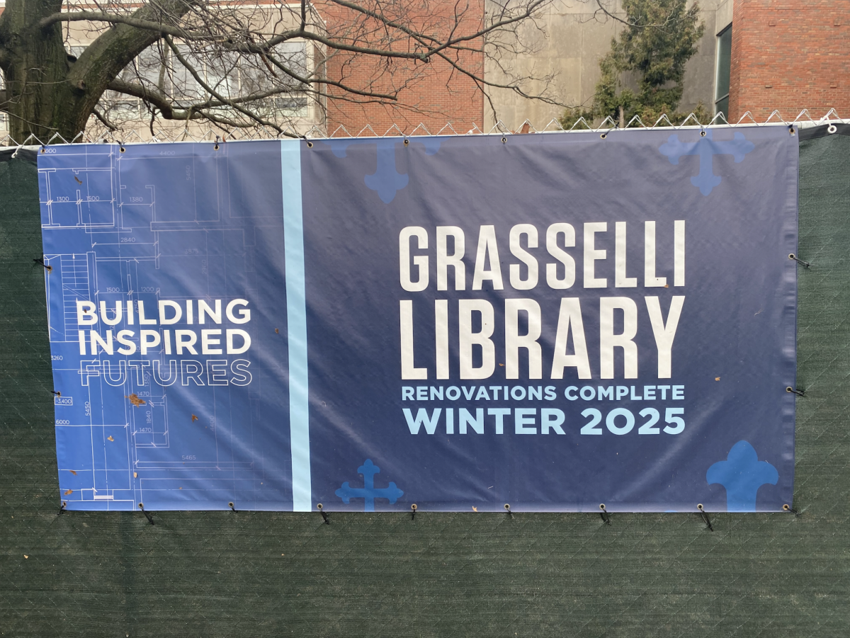 The Grasselli Library, a staple of John Carroll University, is currently undergoing substantial renovations.