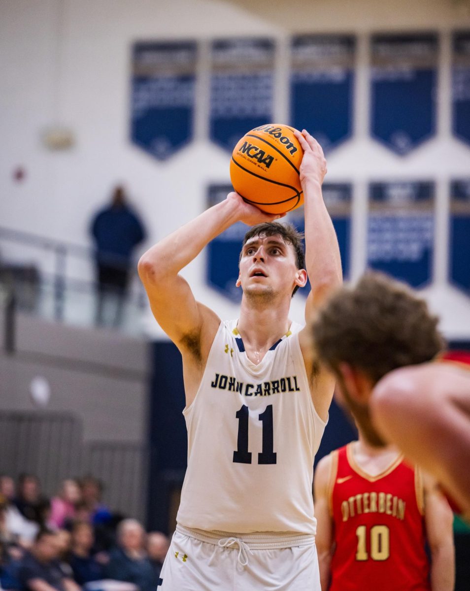 Luka Eller has made a difference on the court for the Blue Streaks, adding even more height and athleticism to John Carrolls strategy.