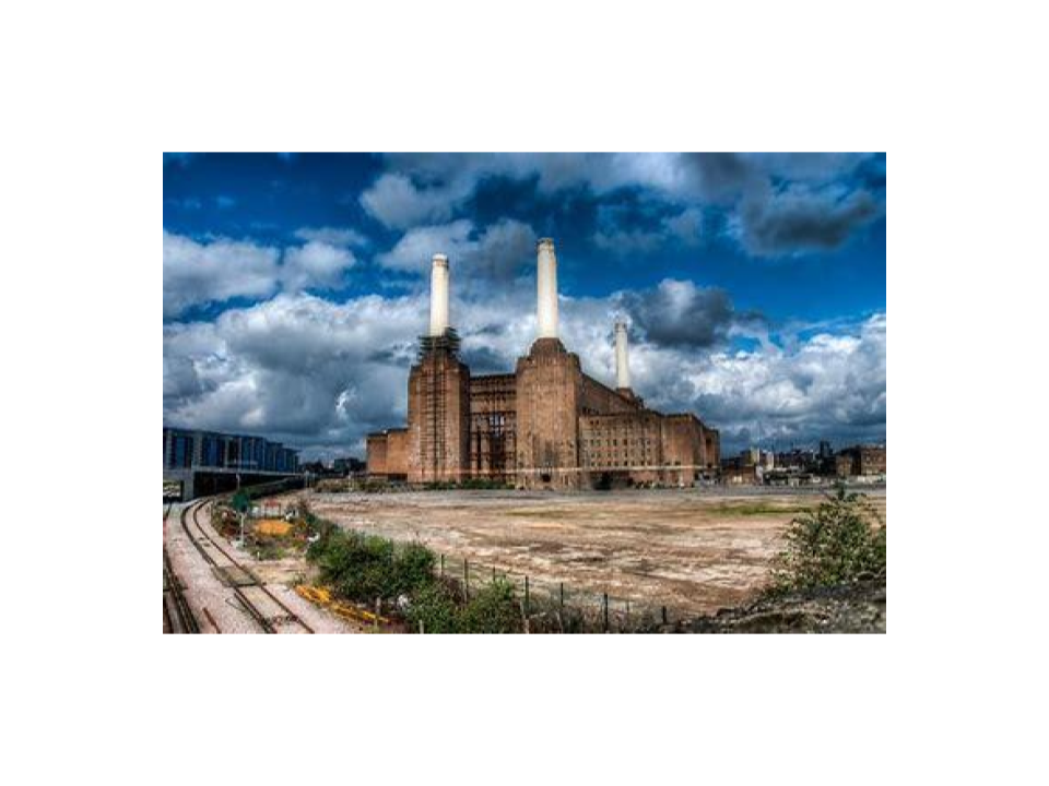 Battersea Power Station, 2019 - the inspiration for the Animals cover 