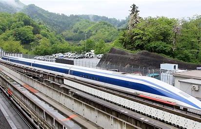 Japanese Bullet Train in transit