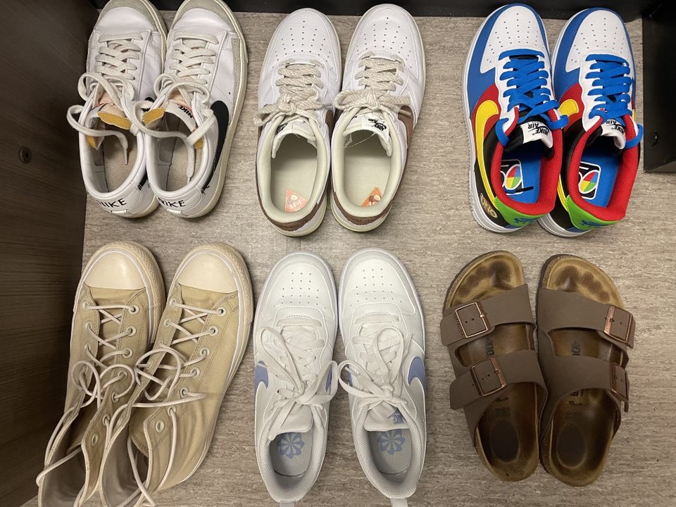 A sampling of the many shoes of g sherbs.