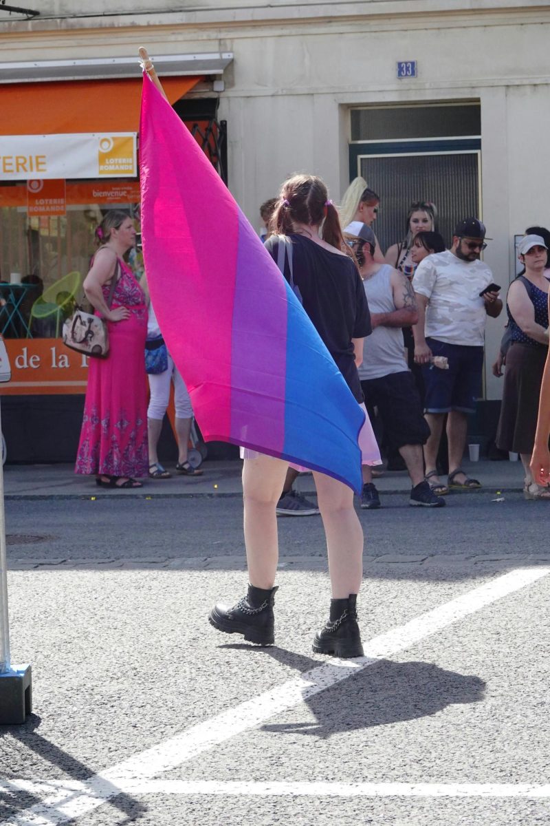 This flag stands for pride in bisexuality, but some people have trouble coming to grips with their place in the wider LGBTQIA+ community.
