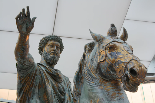 A statue of Roman emperor Marcus Aurelius, most probably erected in 176 CE and placed in Rome (Capitoline Museums, Palazzo dei Conservatori, Rome) / Mark Cartwright