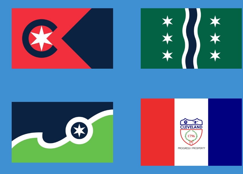 Front page of finalists, CLE Flag Project, https://www.cleflag.org/