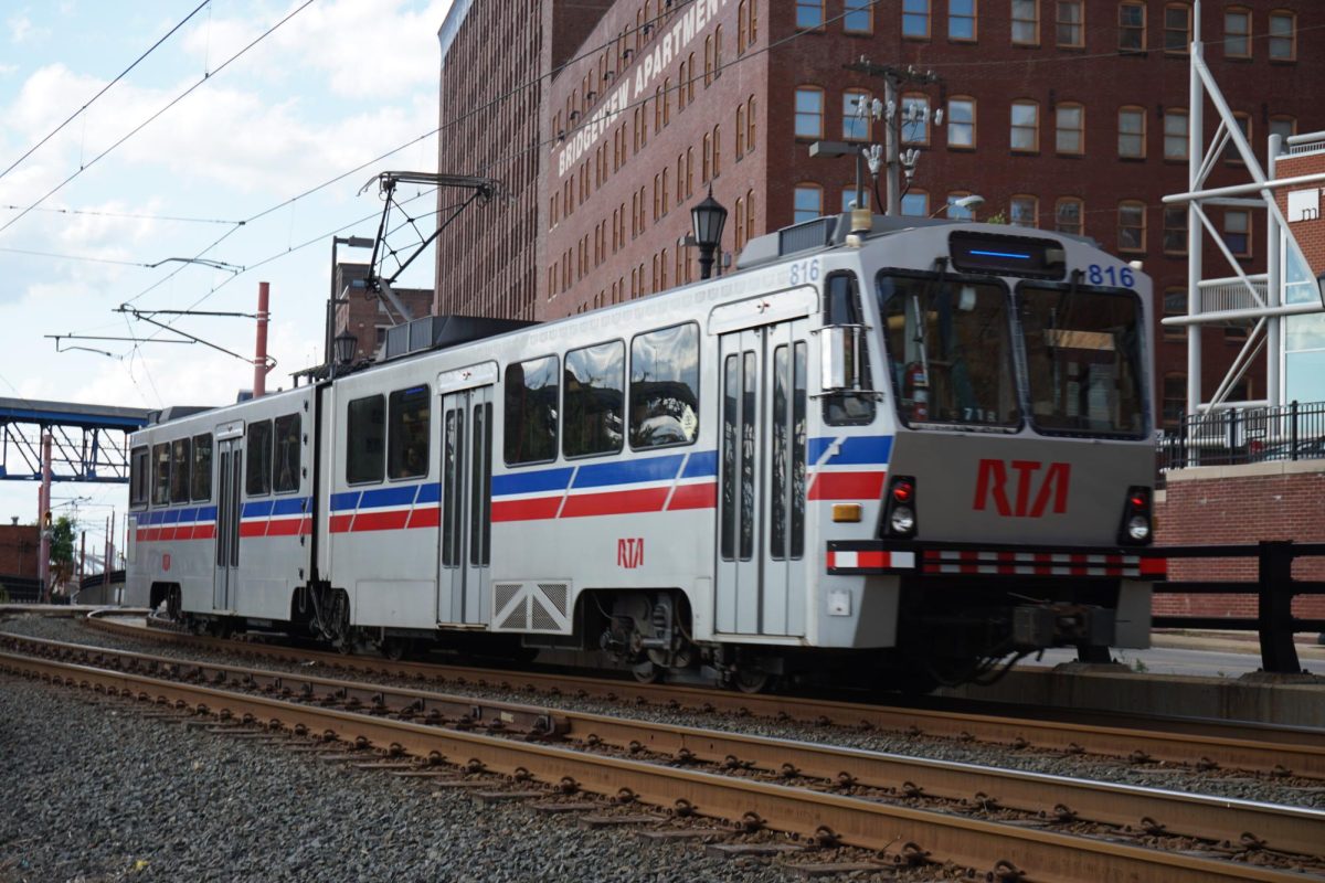 RTA Blue Line in transit