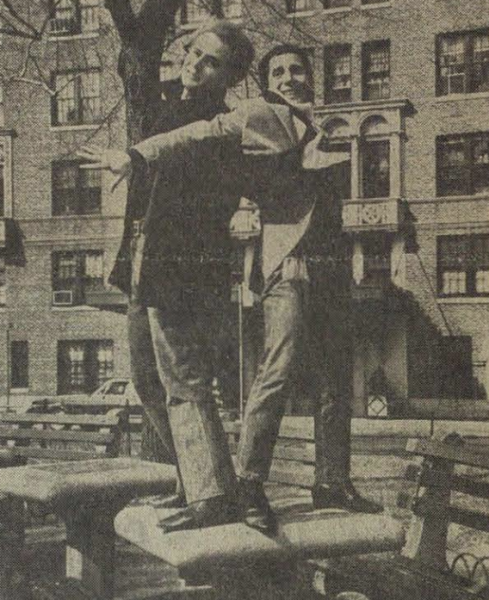 Simon and Garfunkel appear in a 1967 edition of The Carroll News. 