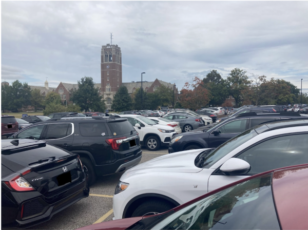 The Carroll Expansion Lot is one parking lot on JCU grounds in which upperclassmen students park their vehicles overnight.