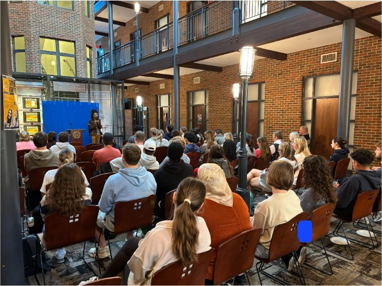 The O'Malley Center lit up with different emotions and poems.