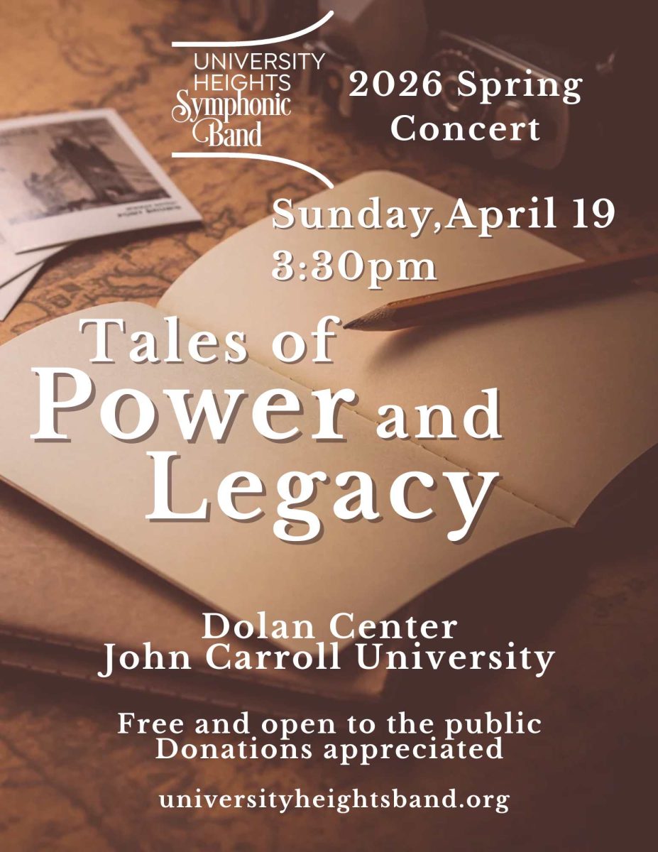 The University Heights Symphonic Band will be performing later this year at JCU.