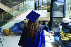 A soon-to-be graduate gearing up to walk across the stage in May. 