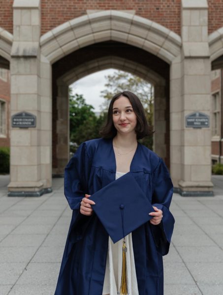 After many articles and hours put into The Carroll News, Bella Congelio graduates from JCU.